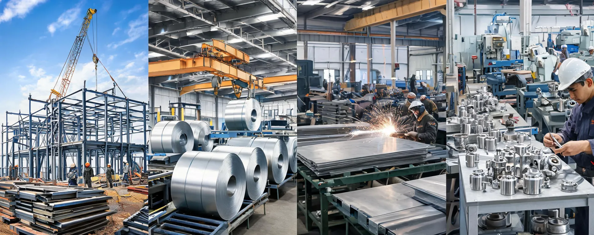 Steel products used across construction automotive energy and OEM markets