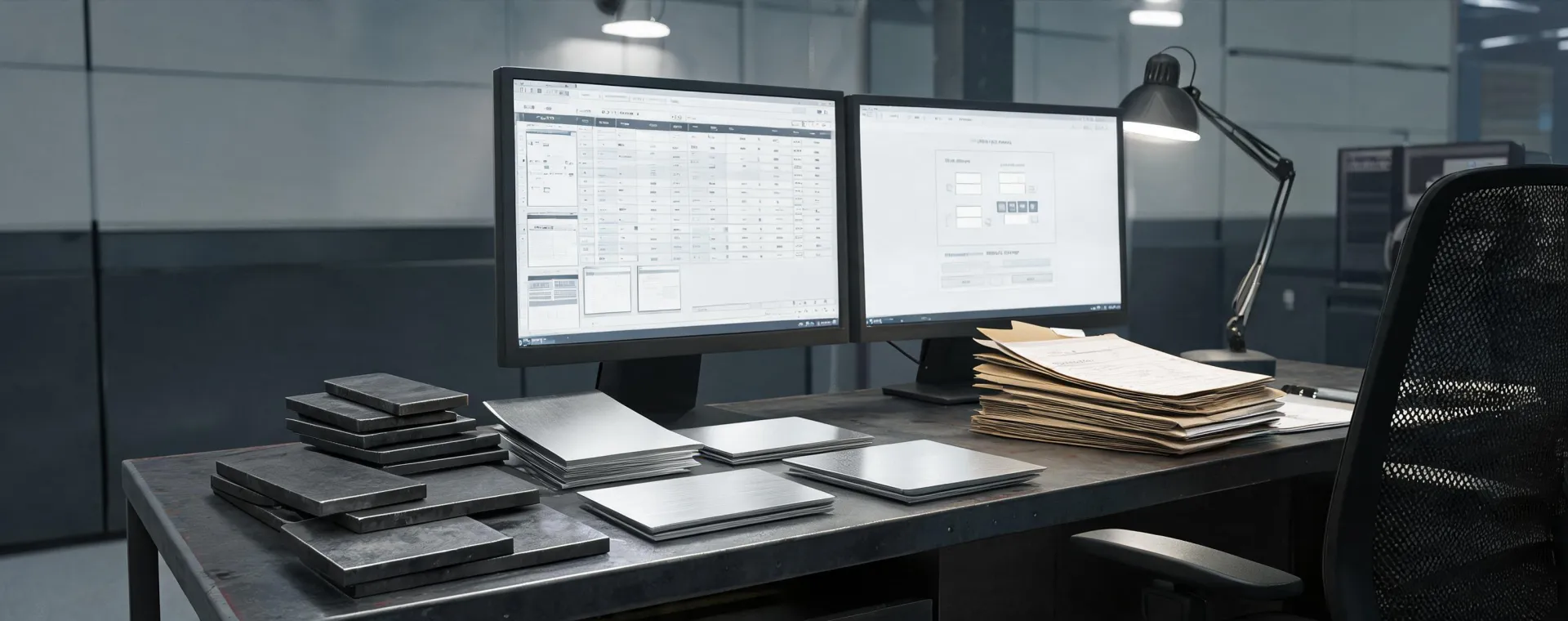 Steel stock list and material data center